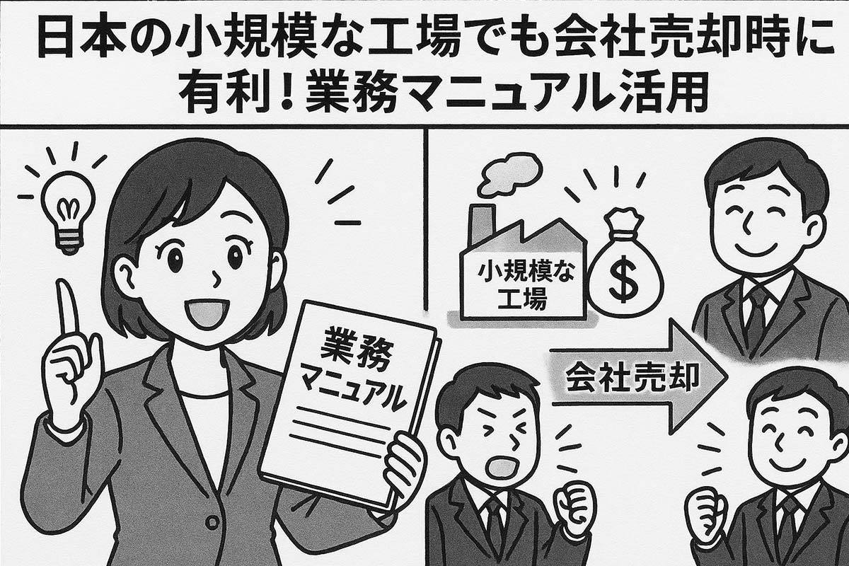 小規模事業者でも会社の売却時に有利！業務マニュアル活用